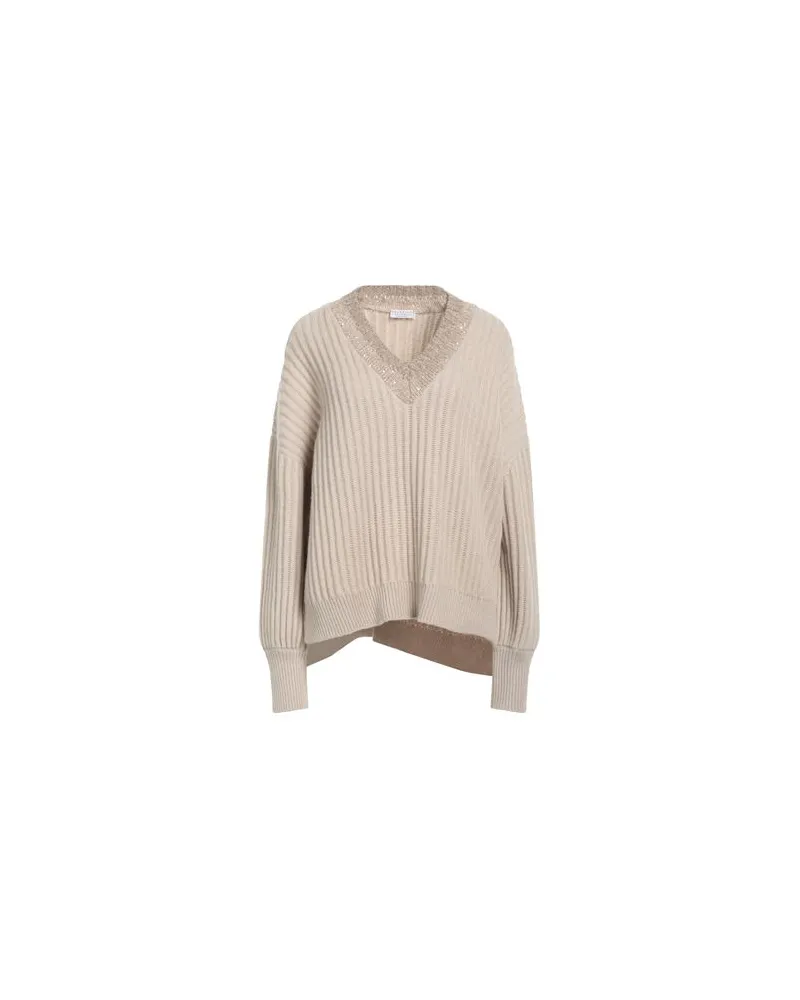 Brunello Cucinelli STRICKWAREN - Pulloverauf YOOX.COM Sand