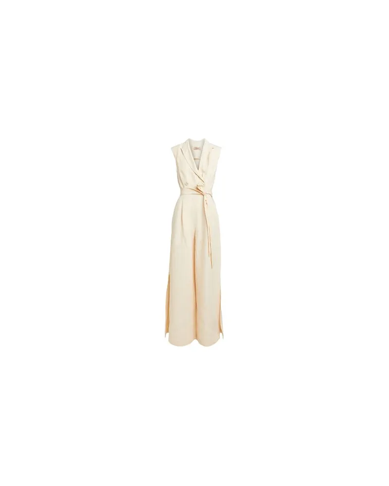 Twin-Set OVERALLS - Jumpsuitsauf YOOX.COM Elfenbein