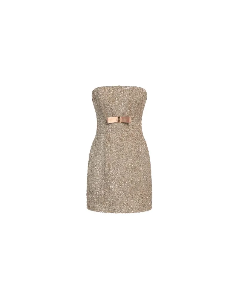 Elisabetta Franchi KLEIDER - Mini-Kleiderauf YOOX.COM Gold
