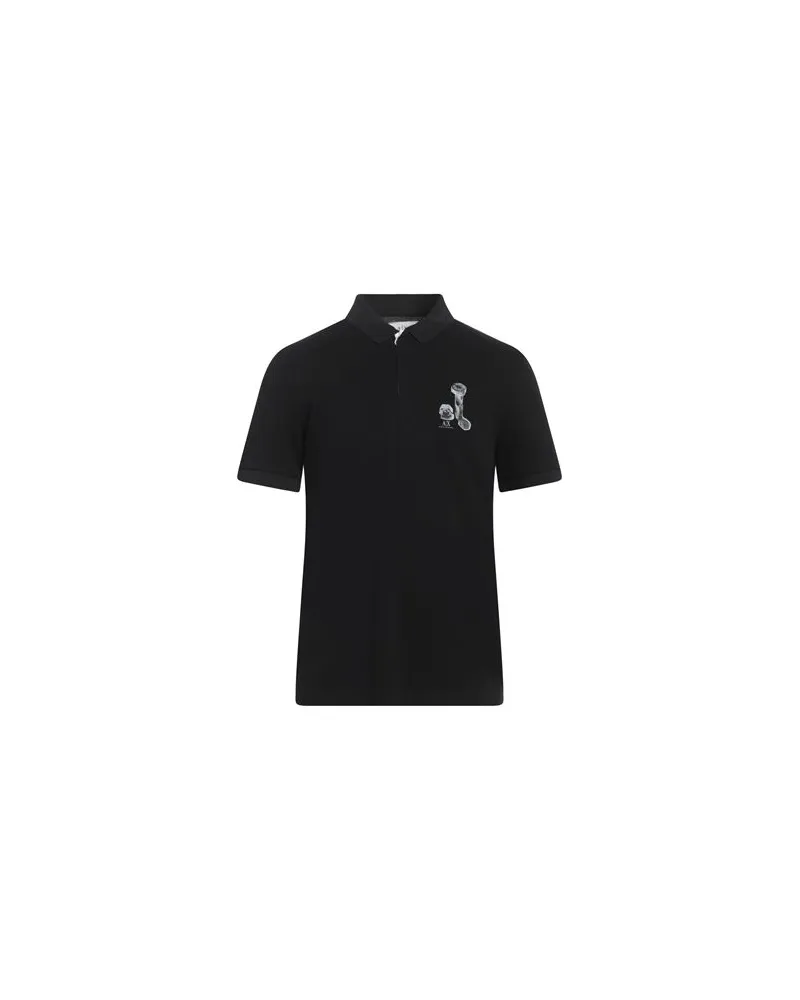 Armani Exchange TOPS - Poloshirtsauf YOOX.COM Schwarz