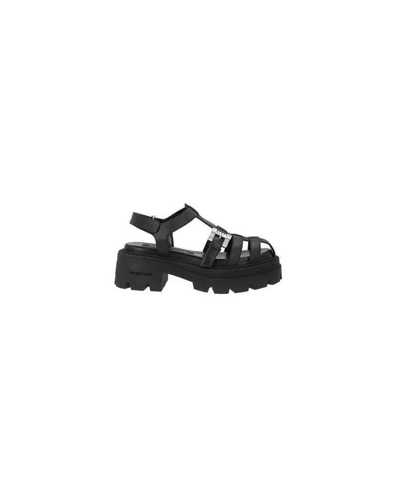 Sergio Rossi SCHUHE - Sandalenauf YOOX.COM Schwarz
