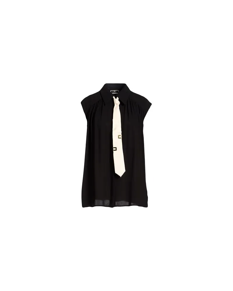 Elisabetta Franchi TOPS - Hemdenauf YOOX.COM Schwarz