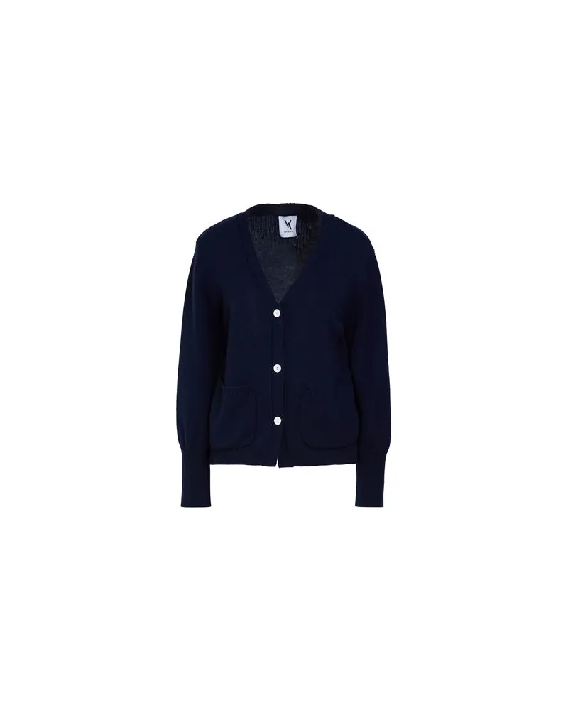 VAN KUKIL STRICKWAREN - Strickjackenauf YOOX.COM Marineblau