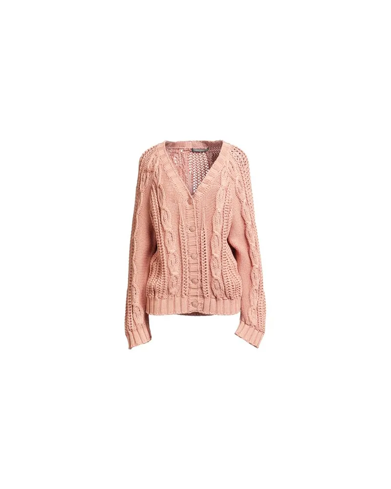 Alberta Ferretti STRICKWAREN - Strickjackenauf YOOX.COM Lachs