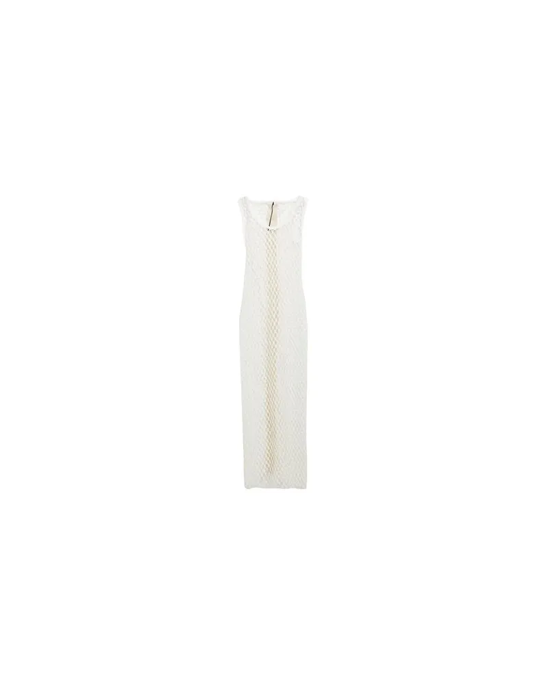 Masnada KLEIDER - Midi-Kleiderauf YOOX.COM Weiß