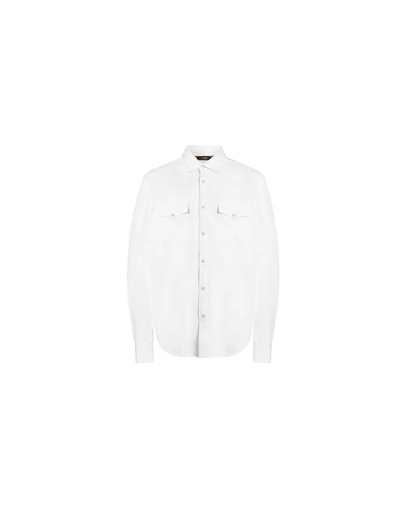MOORER TOPS - Jeanshemdenauf YOOX.COM Weiß