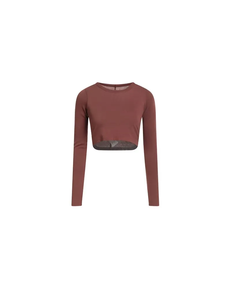 Rick Owens TOPS - T-shirtsauf YOOX.COM Braun