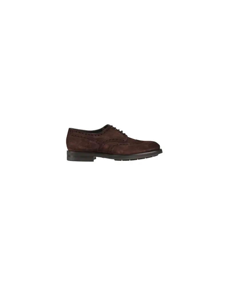 Santoni SCHUHE - Schnürschuheauf YOOX.COM Dunkelbraun