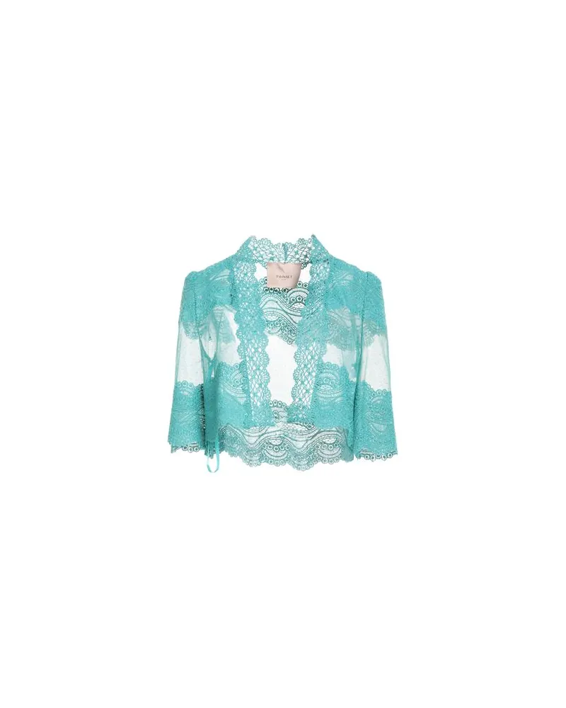 Twin-Set TOPS - Bolerosauf YOOX.COM Tūrkis