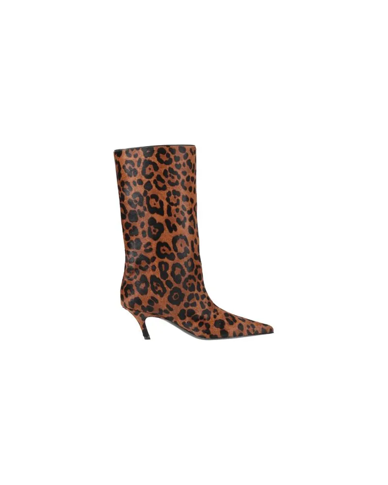 Amina Muaddi SCHUHE - Stiefelauf YOOX.COM Braun