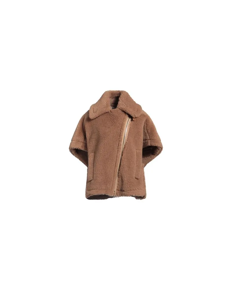 Max Mara JACKEN & MÄNTEL - Shearling- & Kunstfellauf YOOX.COM Kamel