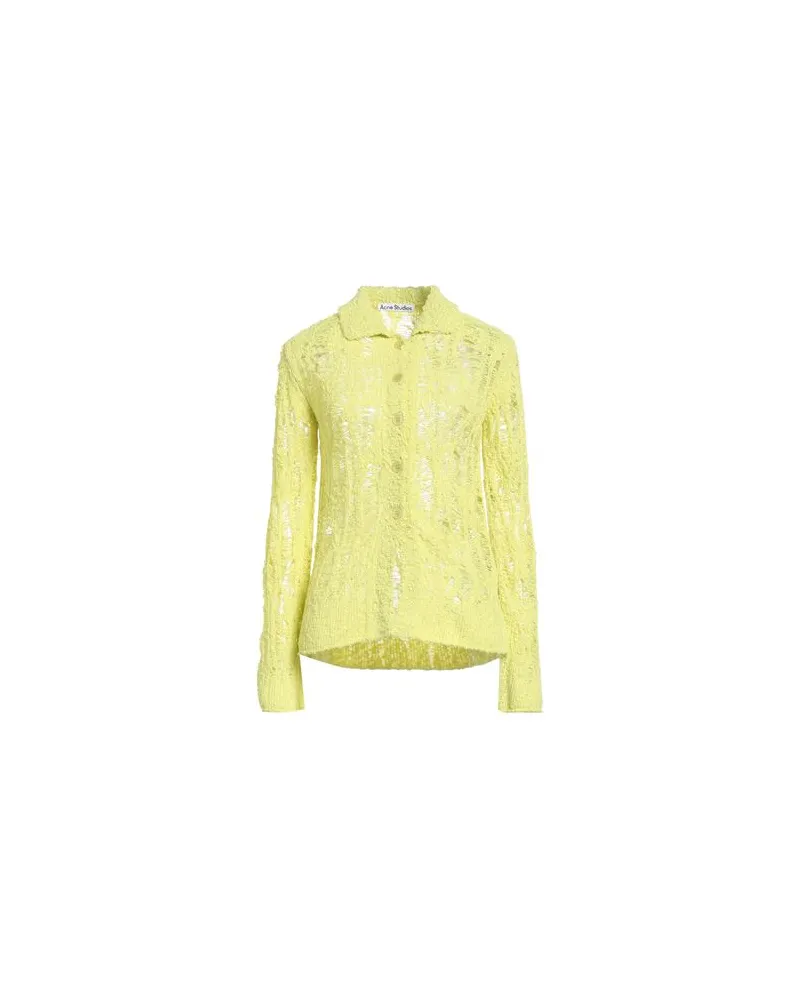 Acne Studios STRICKWAREN - Strickjackenauf YOOX.COM Gelb