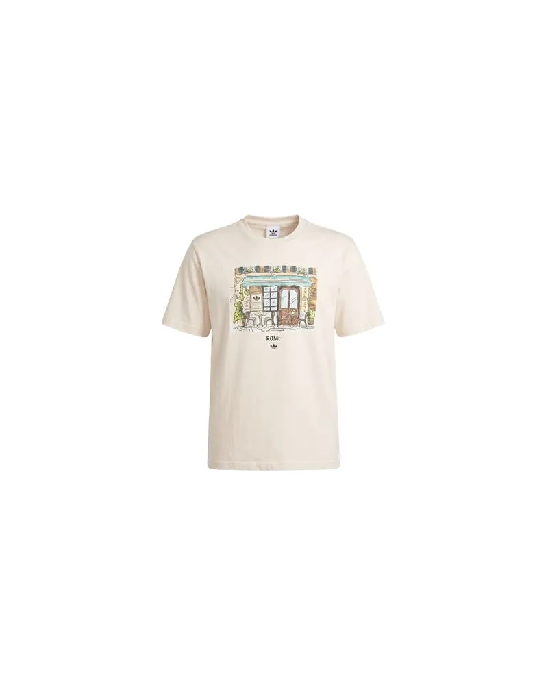 adidas PAINT ROME TEE - TOPS - T-shirtsauf YOOX.COM Beige