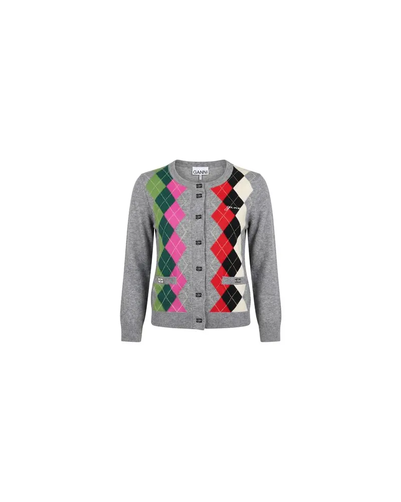 Ganni STRICKWAREN - Strickjackenauf YOOX.COM Grau