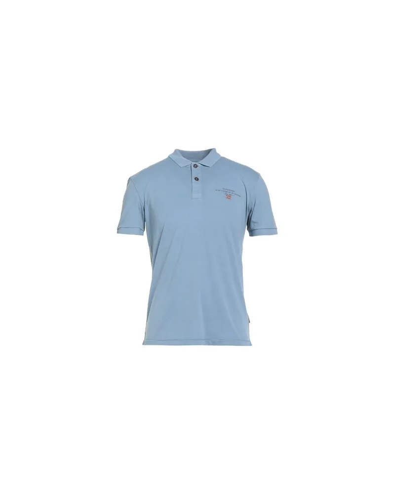Napapijri TOPS - Poloshirtsauf YOOX.COM Hellblau