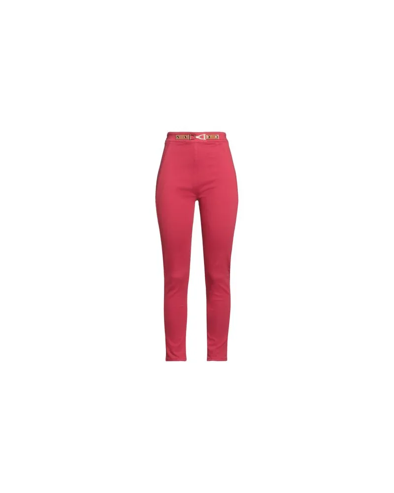 Elisabetta Franchi HOSEN & RÖCKE - Jeanshosenauf YOOX.COM Rot