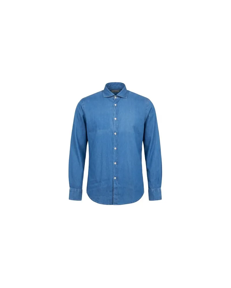 Canali TOPS - Jeanshemdenauf YOOX.COM Blau