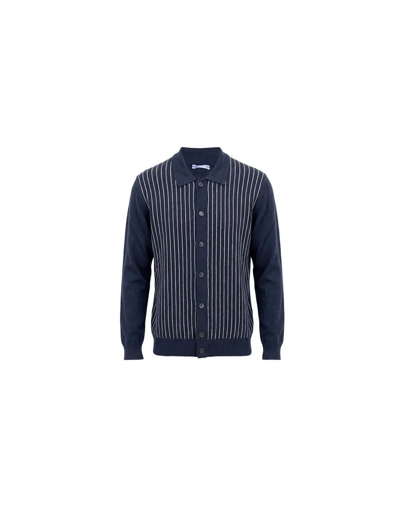 Jacob Cohën STRICKWAREN - Strickjackenauf YOOX.COM Marineblau