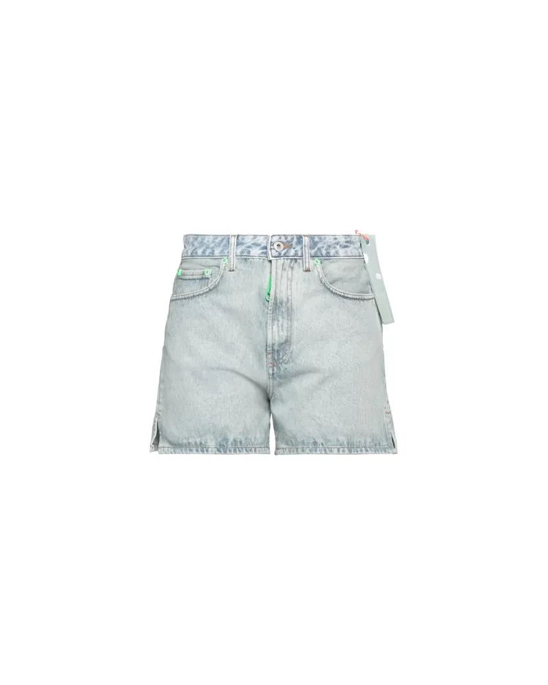 OFF-WHITE HOSEN & RÖCKE - Jeansshortsauf YOOX.COM Blau