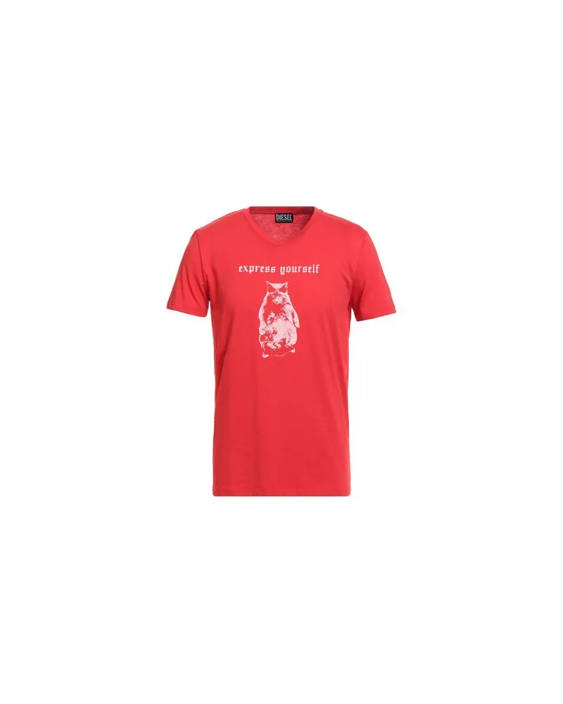 Diesel TOPS - T-shirtsauf YOOX.COM Rot