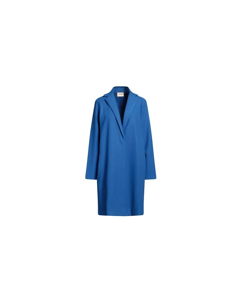 Fracomina JACKEN & MÄNTEL - Mäntelauf YOOX.COM Blau
