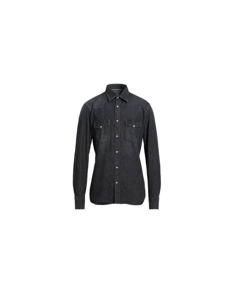 Tintoria Mattei TOPS - Jeanshemdenauf YOOX.COM Schwarz