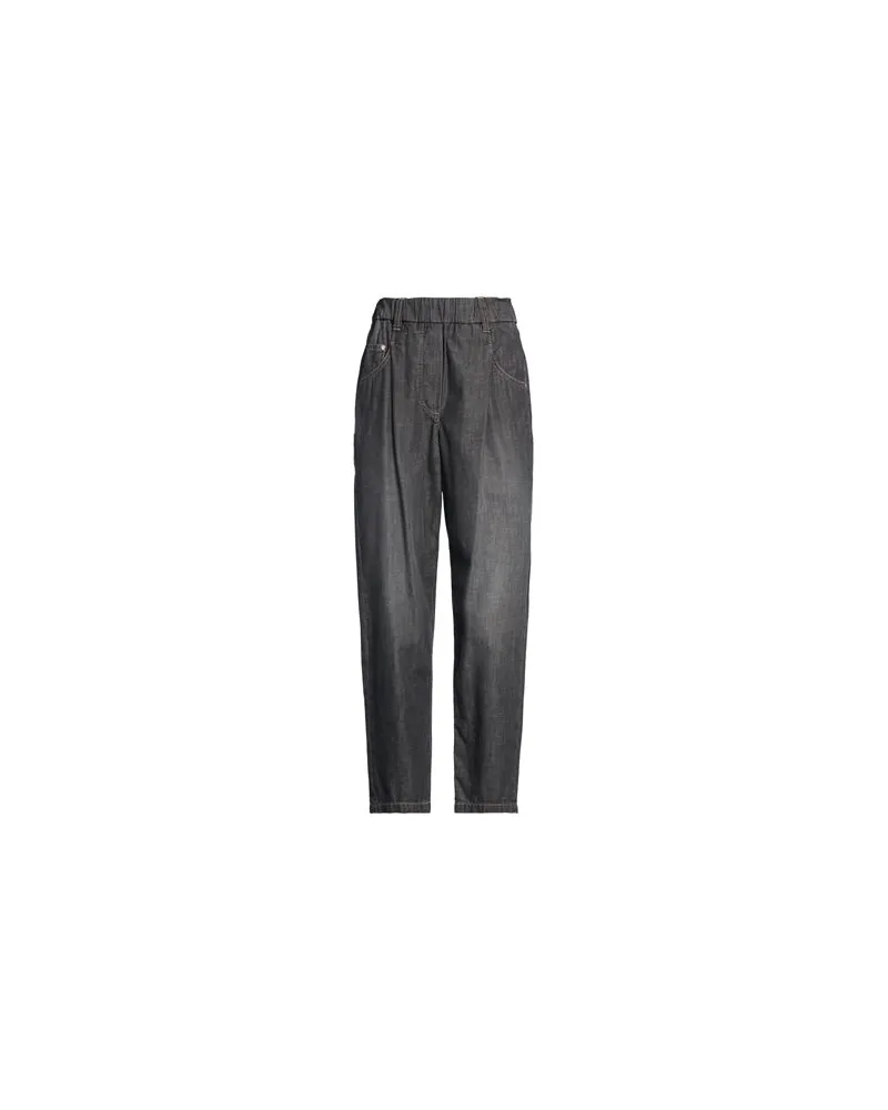 Brunello Cucinelli HOSEN & RÖCKE - Jeanshosenauf YOOX.COM Schwarz