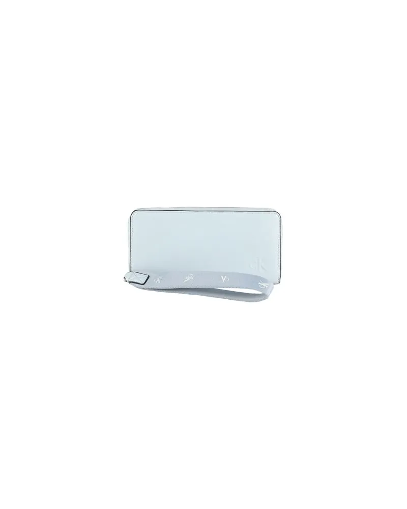 Calvin Klein Kleinlederwaren - Brieftaschenauf YOOX.COM Himmelblau