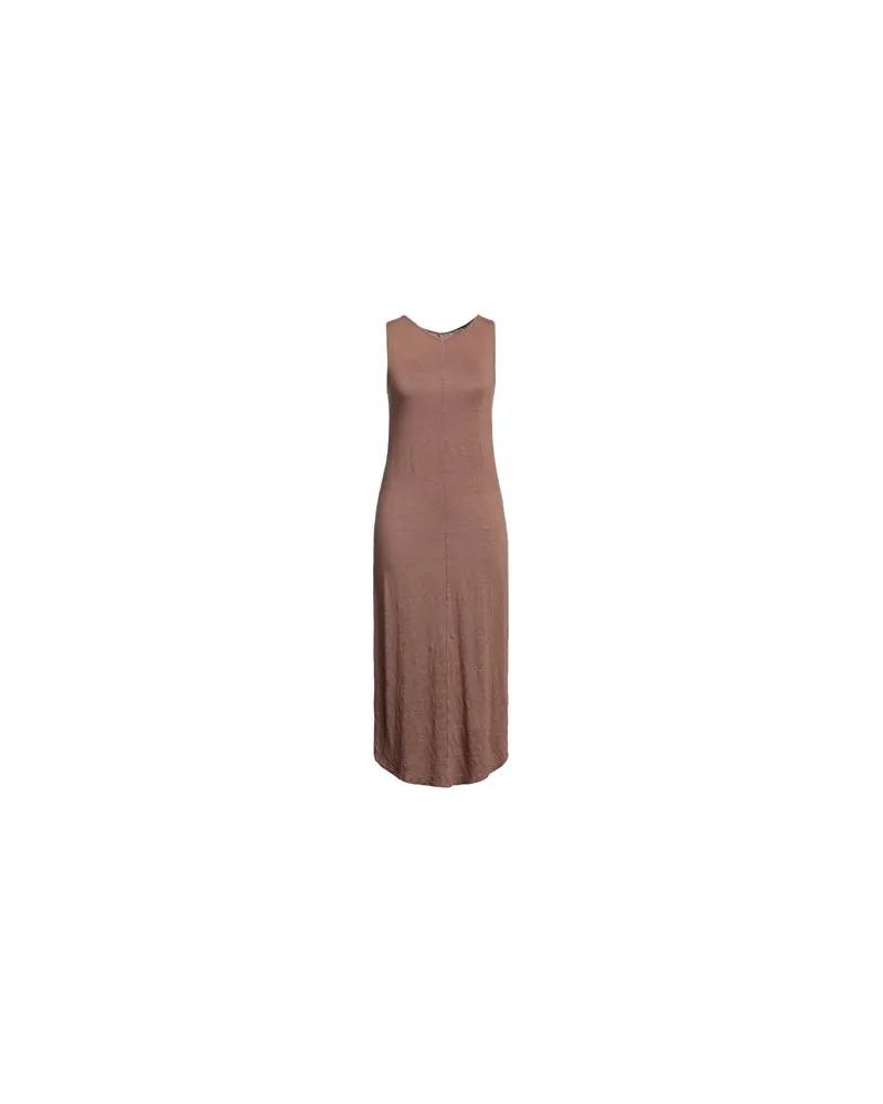 Majestic KLEIDER - Midi-Kleiderauf YOOX.COM Braun
