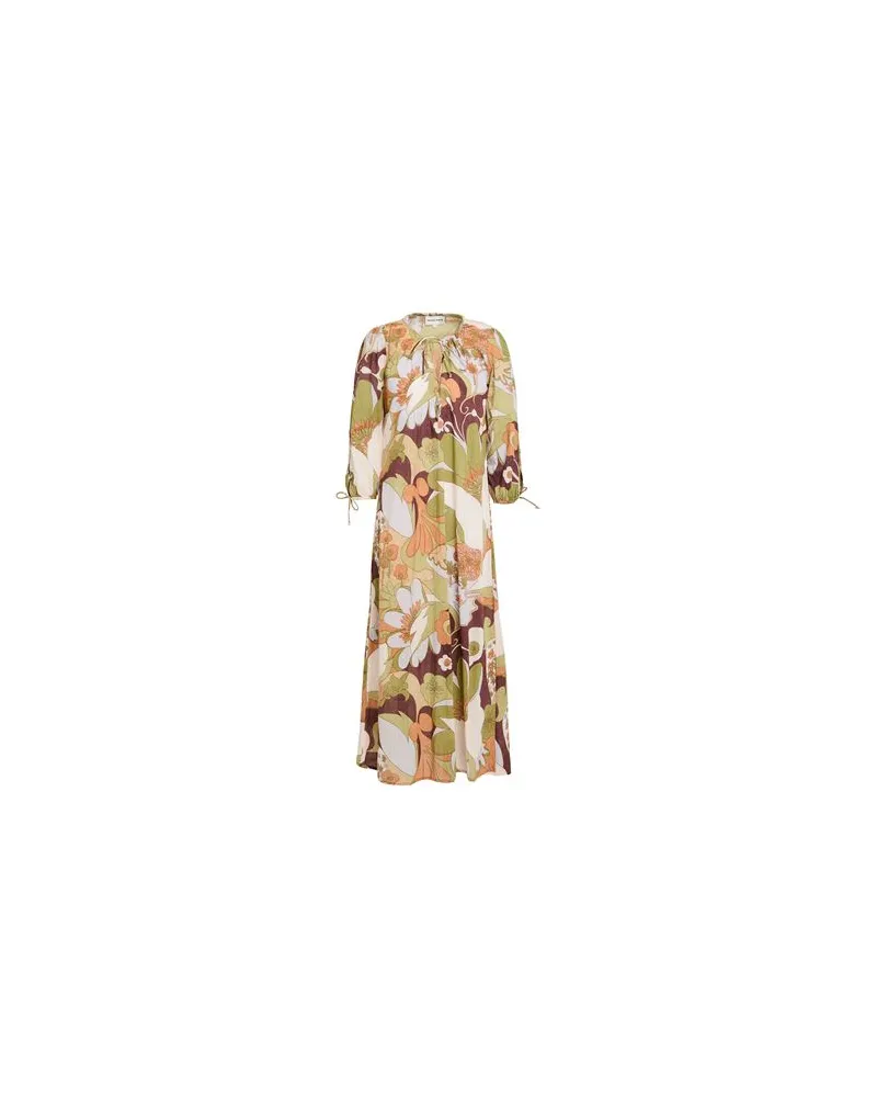 Antik Batik KLEIDER - Midi-Kleiderauf YOOX.COM Militärgrün