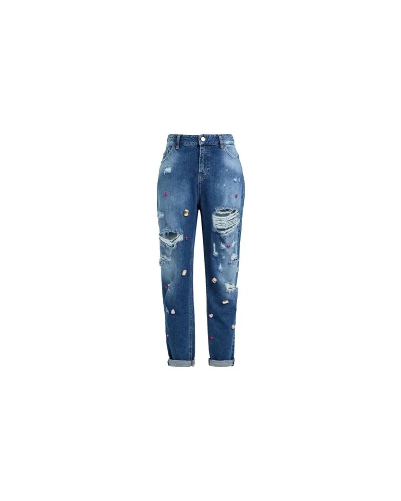 Blumarine HOSEN & RÖCKE - Jeanshosenauf YOOX.COM Blau