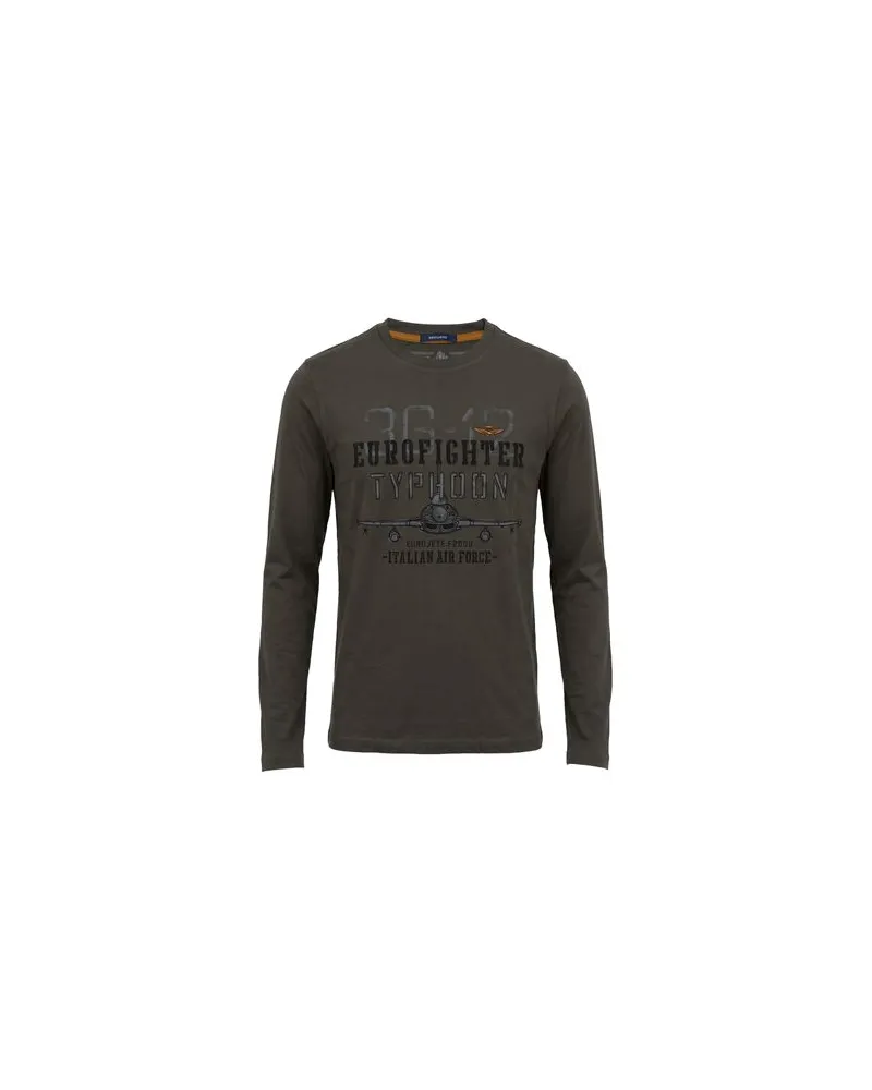 Aeronautica Militare TOPS - T-shirtsauf YOOX.COM Militärgrün