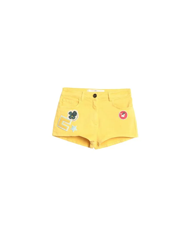 Elisabetta Franchi HOSEN & RÖCKE - Jeansshortsauf YOOX.COM Gelb