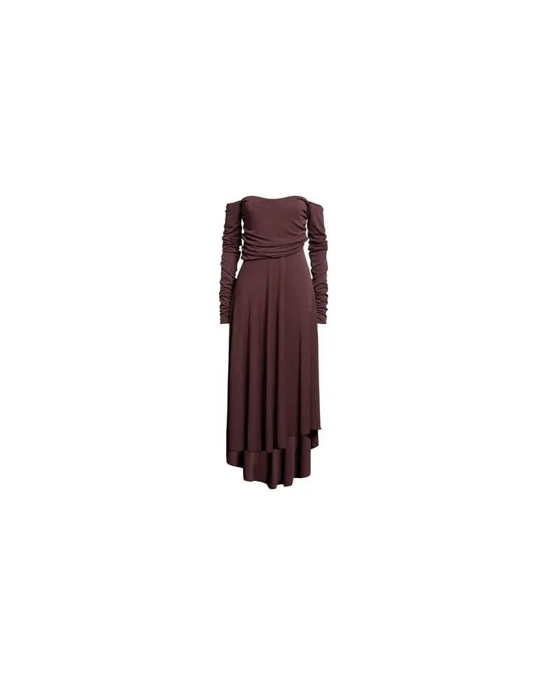 Erika Cavallini KLEIDER - Midi-Kleiderauf YOOX.COM Schokobraun