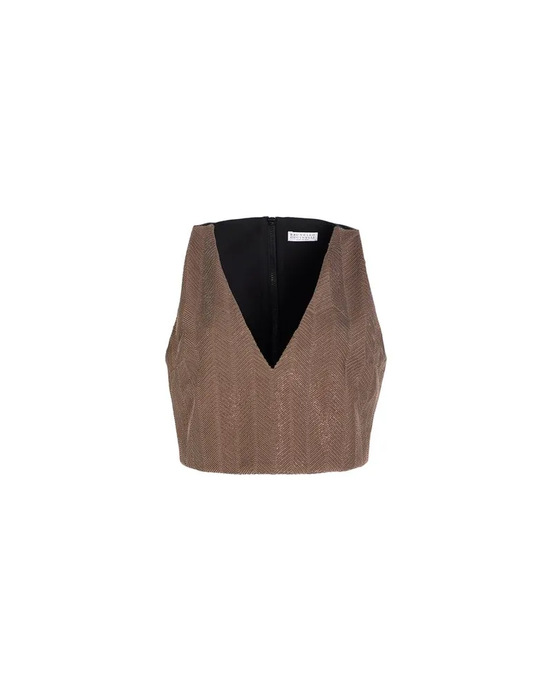 Brunello Cucinelli TOPS - Topsauf YOOX.COM Dunkelbraun