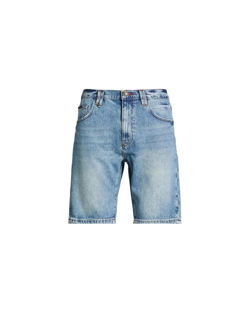 Philipp Plein HOSEN & RÖCKE - Jeansshortsauf YOOX.COM Blau