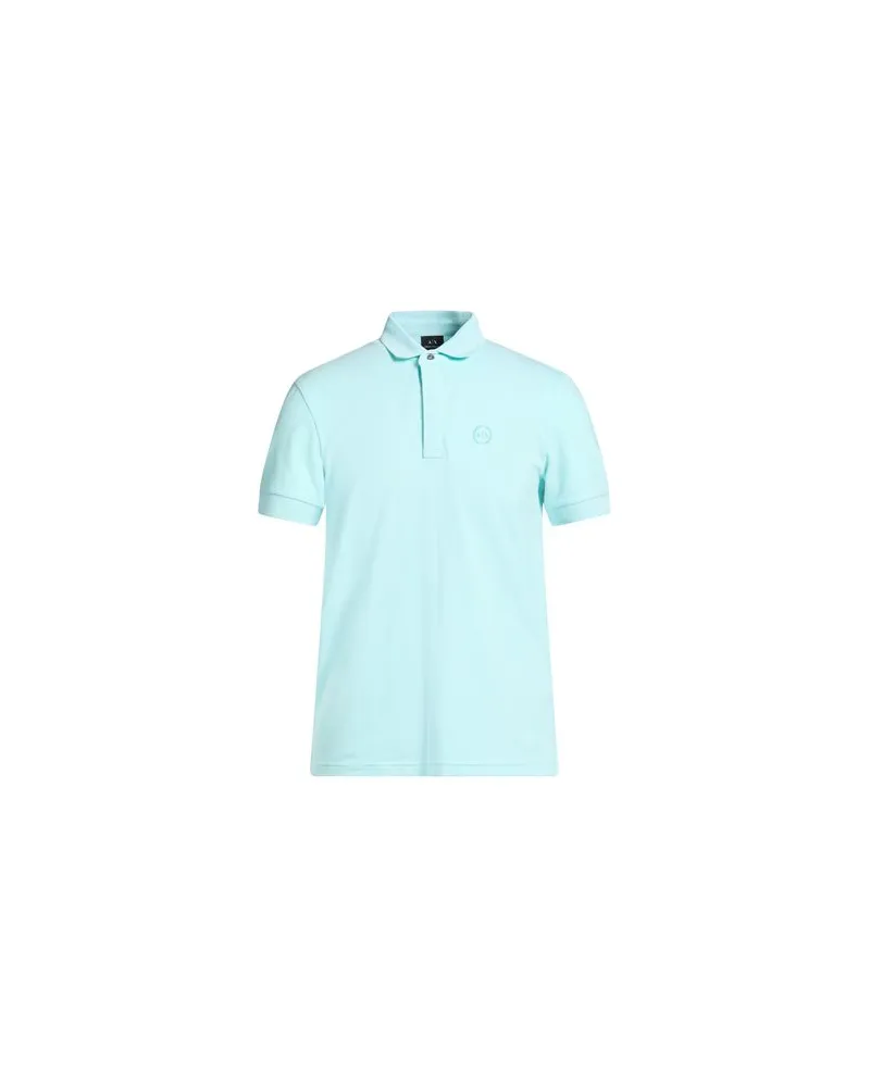 Armani Exchange TOPS - Poloshirtsauf YOOX.COM Himmelblau