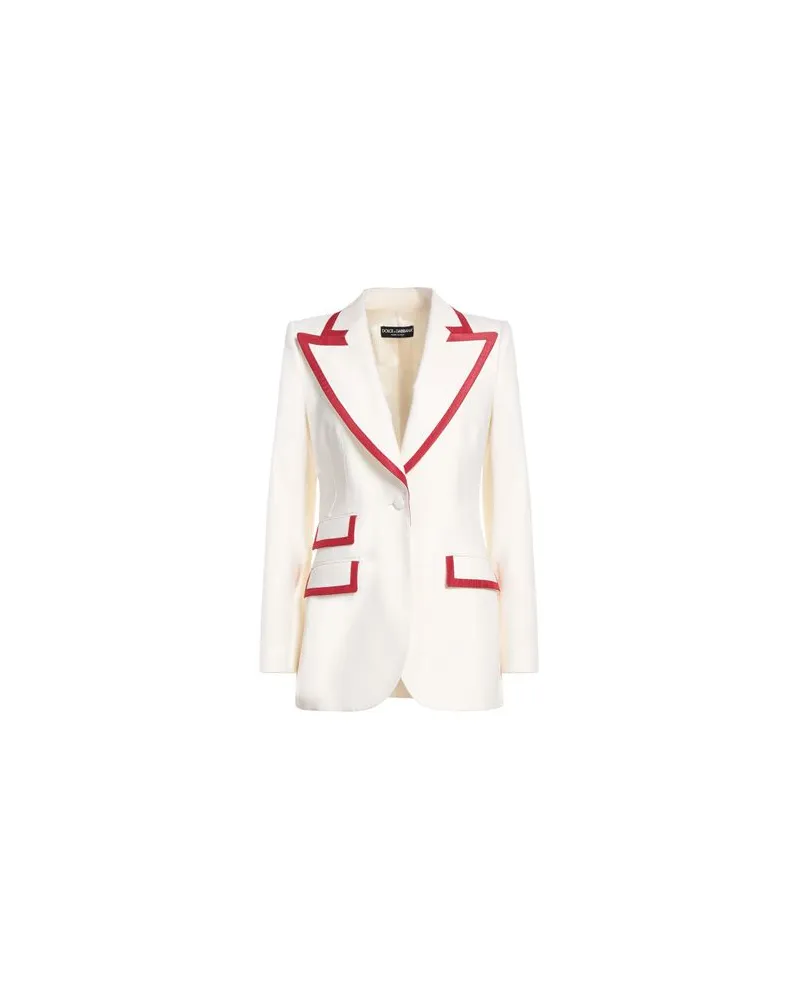 Dolce & Gabbana ANZÜGE und CO-ORDS - Blazersauf YOOX.COM Cremeweiß