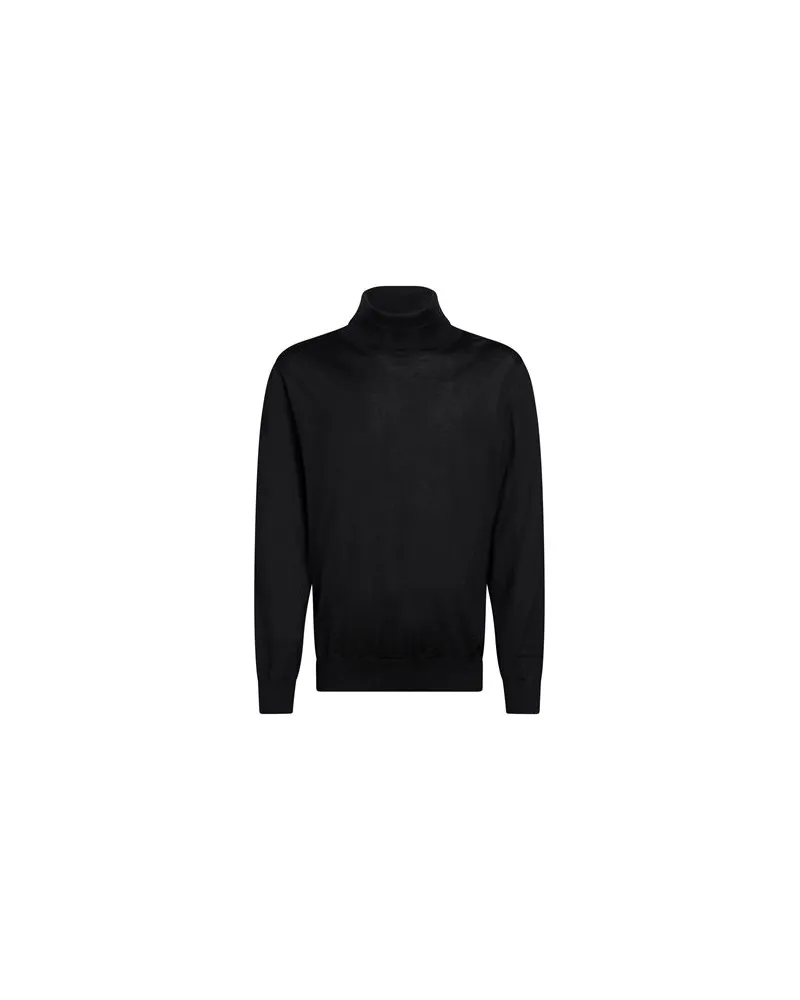 Ermenegildo Zegna CASHSETA - STRICKWAREN - Rollkragenpulloverauf YOOX.COM Schwarz