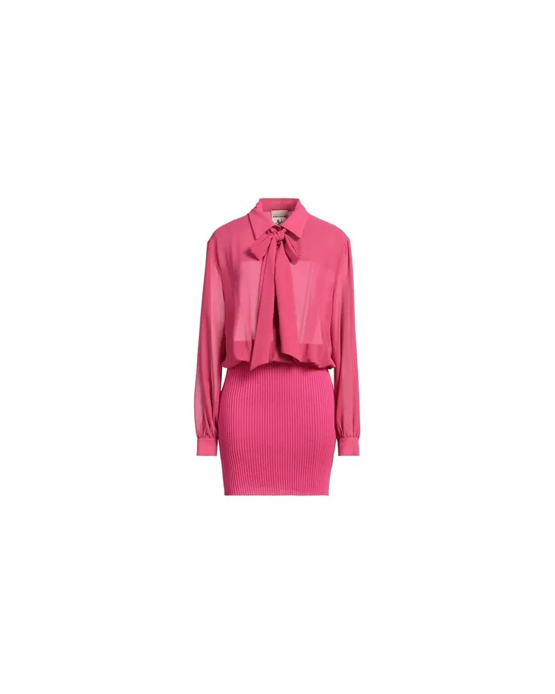 Semicouture KLEIDER - Midi-Kleiderauf YOOX.COM Fuchsia