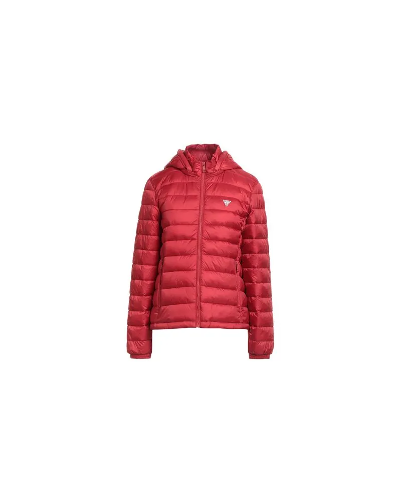 Guess JEANS - JACKEN & MÄNTEL - Pufferjacken & Daunenjackenauf YOOX.COM Rot