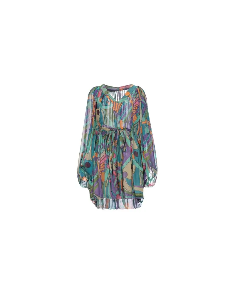 Alberta Ferretti KLEIDER - Mini-Kleiderauf YOOX.COM Säuregrün