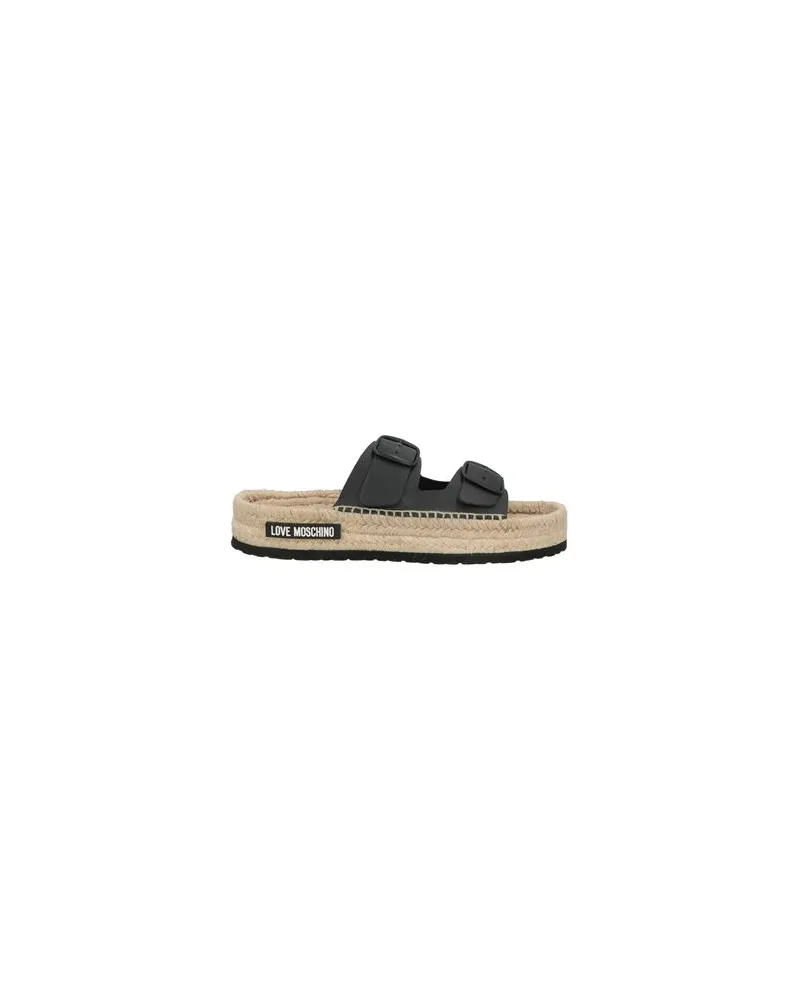Moschino SCHUHE - Espadrillesauf YOOX.COM Schwarz