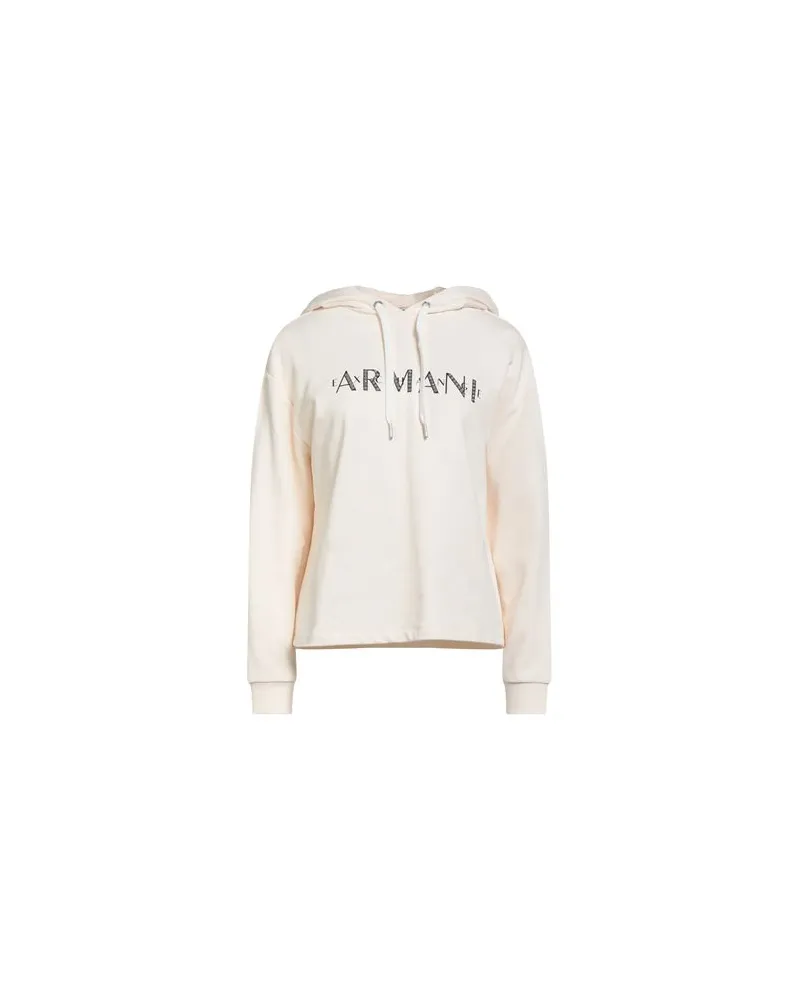Armani Exchange TOPS - Sweatshirtsauf YOOX.COM Cremeweiß