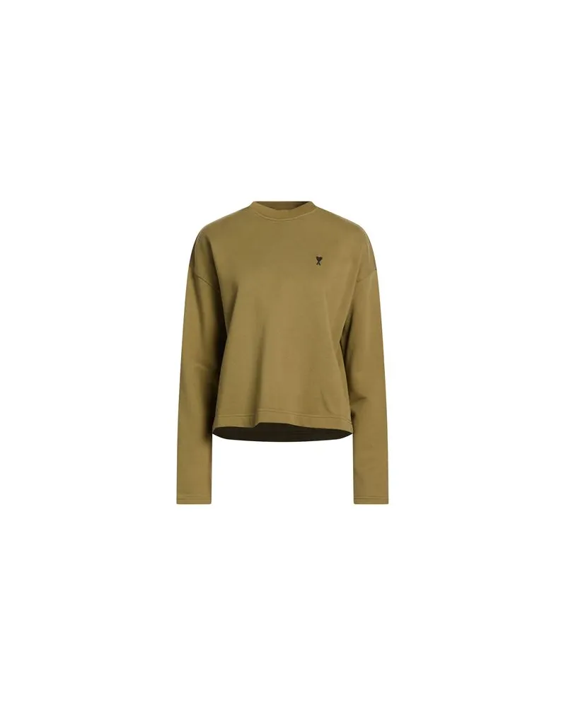 AMI Paris TOPS - Sweatshirtsauf YOOX.COM Militärgrün