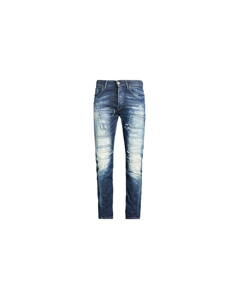 PMDS PREMIUM MOOD DENIM SUPERIOR HOSEN & RÖCKE - Jeanshosenauf YOOX.COM Blau