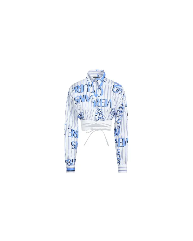 Versace Jeans TOPS - Hemdenauf YOOX.COM Weiß