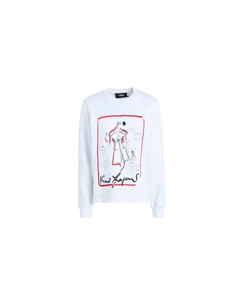 Karl Lagerfeld KARL SERIES SWEATSHIRT - TOPS - Sweatshirtsauf YOOX.COM Weiß