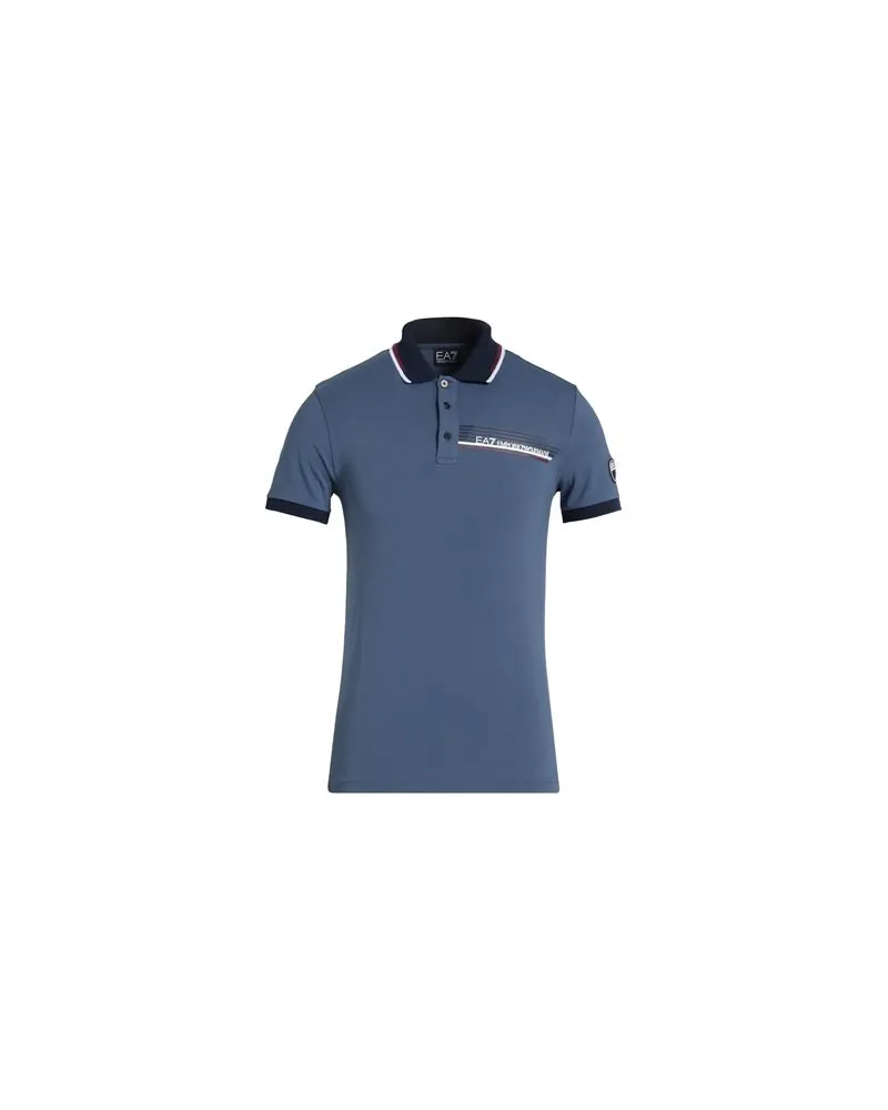 EA7 TOPS - Poloshirtsauf YOOX.COM Taubenblau