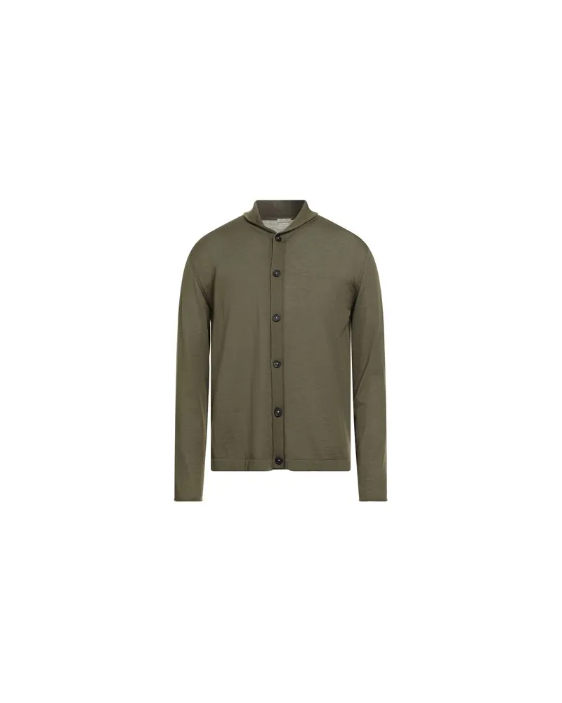 Massimo Alba STRICKWAREN - Strickjackenauf YOOX.COM Militärgrün